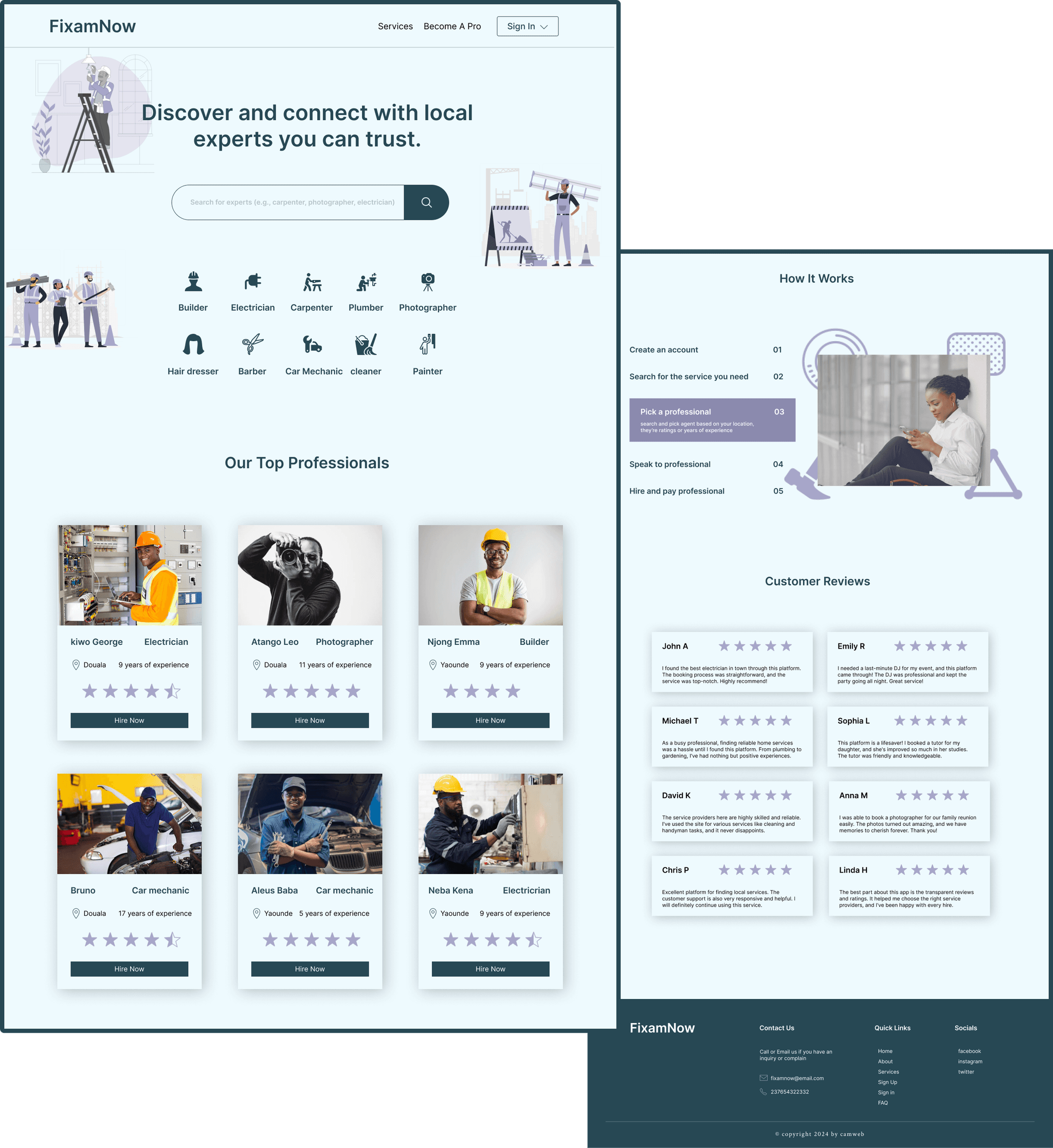 fixam now mockup