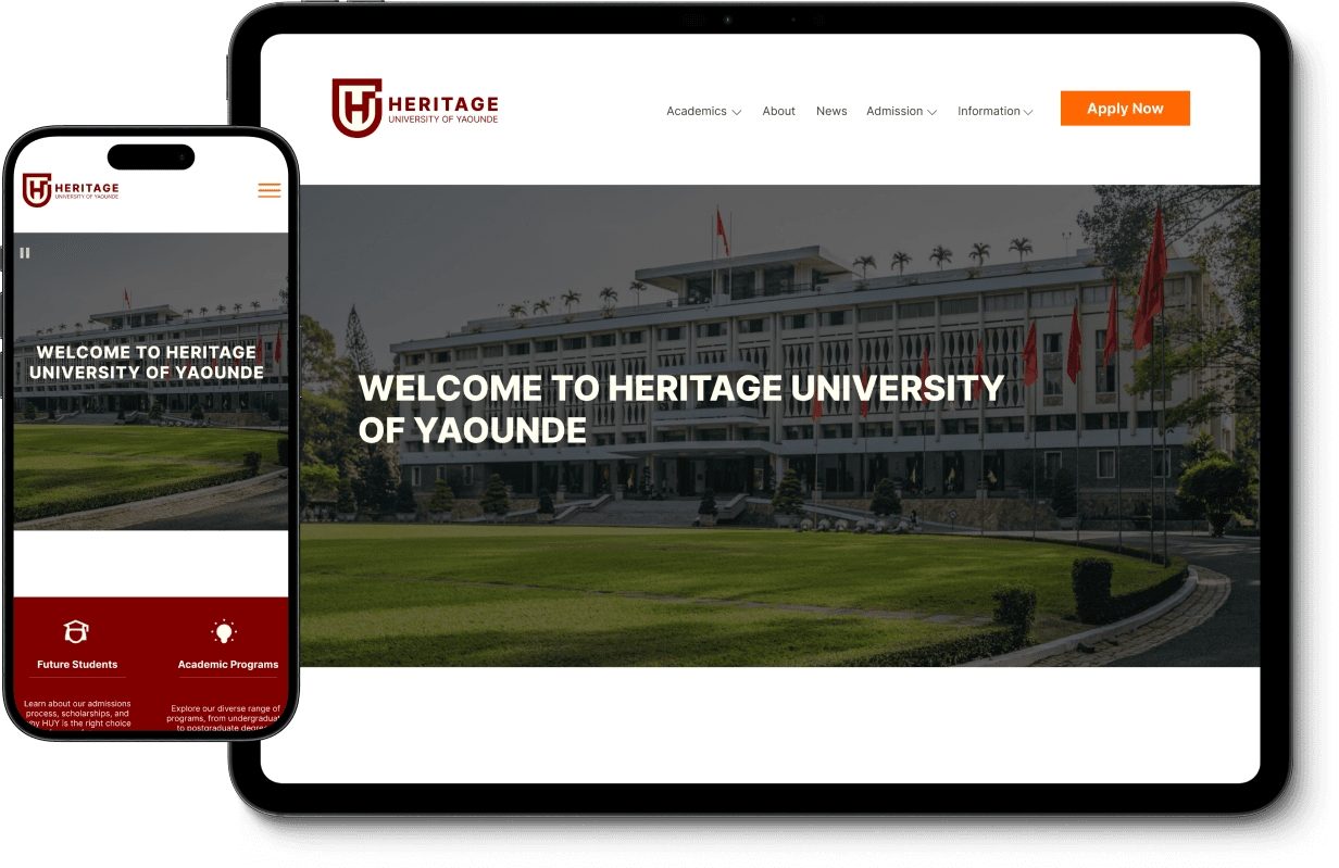 heritage university mockup